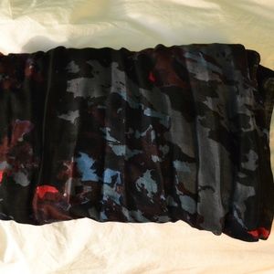Black Watercolor Scarf
